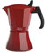Jata HCAF2009 - Cafetera Italiana Inducción, Capacidad 9 Tazas, Apta para Todo Tipo de Cocinas, Cuerpo Aluminio, Roja