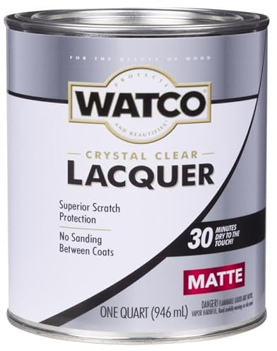 Rust-Oleum Watco Interior Oil-Base Crystal Clear Matte Wood Lacquer - 1 qt.