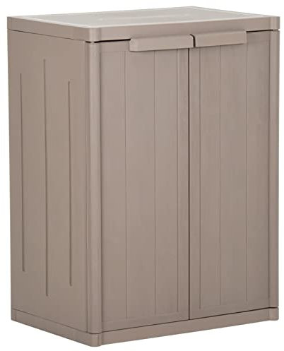 LAPOOH Armadio da Giardino Marrone 65x45x88 cm in Rattan PP,Mobili,Armadietti e portaoggetti,Armadietti e stipi(SPU:151239)