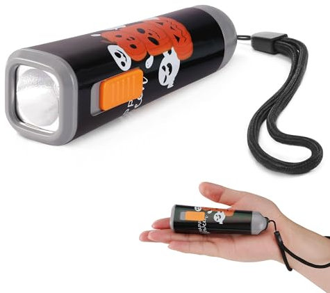 EverBrite Torcia con Cavo Nero, Piccola Torcia a LED 1W con 3 Batterie AAA Incluse, Ottima come Regalo per Compleanno o per l'Uso Quotidiano