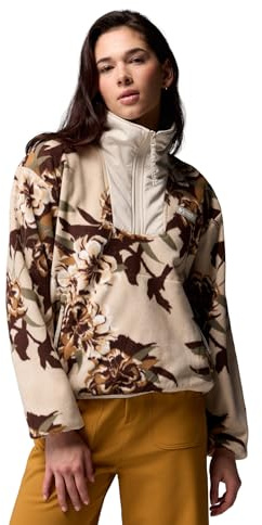 Columbia Sequoia Grove Printed Half Zip, Strato esterno in pile, Materiale ecocompatibile, Tasche di sicurezza, Bordo flessibile, Accesso rapido - da donna