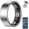 HPLSZCN Smart Ring, Size First, Health Ring No App Subscription, Heart Rate, Blood Oxygen, Fitness Monitor, Sleep Tracker, Women’s Health, Up to 7-Day Battery, Smart Rings for Men/Women (Silver, 9)