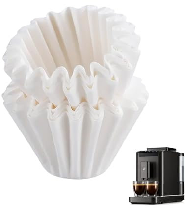FortuneGlobe filtri da caffè in carta 100pcs-10tazze(80/200 mm),per macchine da caffè con filtro a cestello
