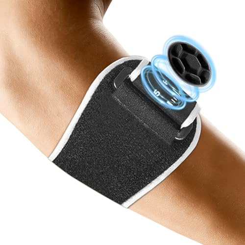 Zyluniy Ellenbogenbandage Männer Damen, Tennisarm und Golferarm Bandage für Sehnenentzündung, Unterarm Schmerzen, Kompression Armbandage Ellbogen Manschette, Verstellbare Kompression, 1 Stück