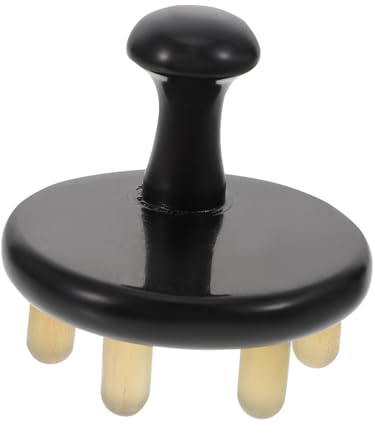 ORFOFE Oxhorn Bredtandad Massagekam för Hårbottenmassage och Klådlindring med Slät Finish och Hållbar Design