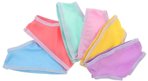 Warmhm Lot de 6 Culottes pour Poupée 45 CM sous-Vêtements Colorés en Tissu Lavable Accessoires pour Vêtements de Poupées pour Jeux D’Imitation et Tenues Réalistes