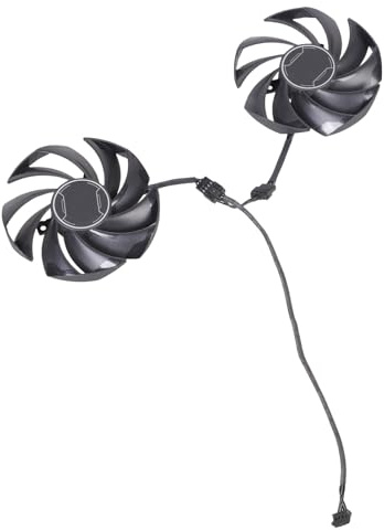 Mekalero Ventilador de refrigeración GPU de 4 pines DC12V 95 mm PLD10010S12HH para tarjetas gráficas RTX4060 4060ti, control de temperatura, ventilador para juegos