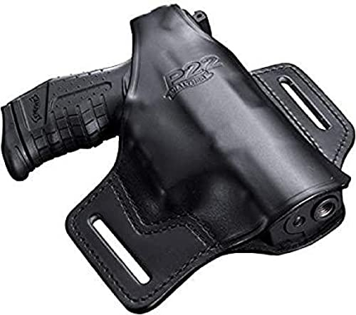 Walther Leder-Holster, Pistolenholster für P22 / P22Q Schreckschuss- und Airsoft Waffen-Zubehör