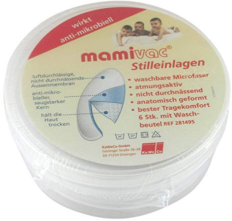 MAMIVAC Stilleinlagen Microfaser anti-mikrobiell 6 St