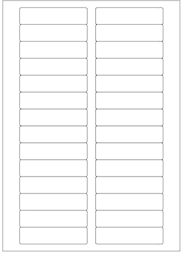 MADE IN GERMANY 700 Etiketten mit abger. Ecken selbstklebend 80 x 20 mm weiß permanent klebend auf Bogen A4 (25 Bögen x 28 Etik.) CS Label – Universaletiketten zum Beschriften und Bedrucken.