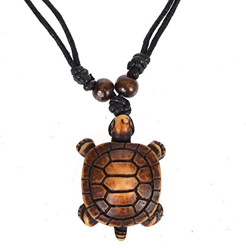 EXINOX Meeresschildkröten-Anhänger Halskette Ethnic Style Lucky Longevity Anhänger Halskette : Mann Frau :