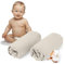 Dreamzie - 2er-Set Spannbettlaken 60x120-70x140 cm - Oeko-Tex Zertifiziert, 100% Baumwolle, atmungsaktives Spannbetttuch Jersey Baby, 150 g/m² - Beige