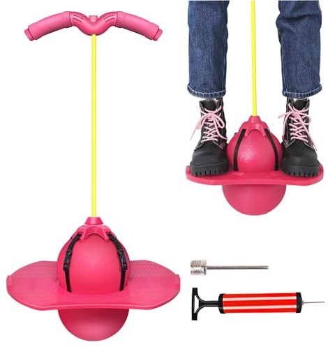 HENGBIRD Pogo Stick,Pogo Stick für Kinder Pogo Stick für Erwachsene Bounce Ball Jump Ball HüPfstange HüPfball Kinder 8 Jahre Pogostick Geeignet für Innenräume, Parks und Basketballplätze