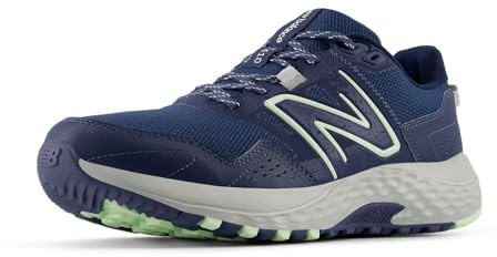 New Balance Men's 410 V8 Trail Running Shoe, Nb Navy/Vintage Indigo/Melon Water, 9.5 X-Wide