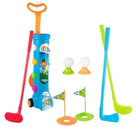 MagiDeal Golfschläger-Set für Kinder, Spielzeug, Indoor-Golfspielzeug mit Bällen, tragbares Golfball-Spielset, Golfschläger, Partygeschenk