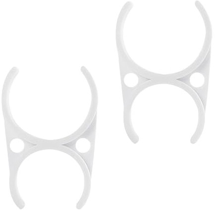 Qrity 2 Piezas Abrazadera de Tubo de Plástico, Clip de Filtro de Agua, 47x57x97mm Abrazaderas Dobles, para Filtro Agua Equipo Ósmosis Inversa