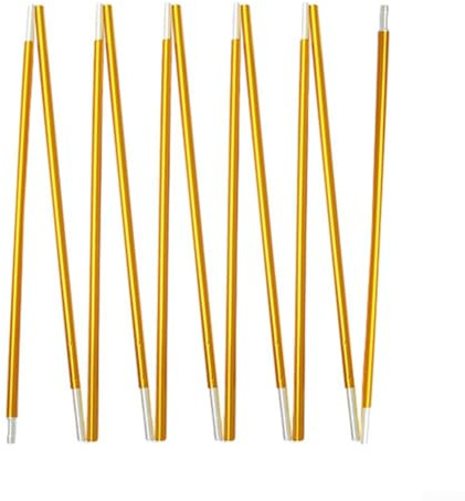 Besttoolifes Repuesto de poste de aleación de aluminio, accesorio de reparación de tienda de campaña ligero de 10 a 13 pies con cordón elástico para tiendas de campaña de 1 a 4 personas, toldo o toldo