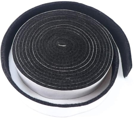 Homeponnew Cinta de sellado resistente al fuego, 2,5 cm x 2,5 m, para tapa de puerta de alta temperatura, para hornos de barbacoa y ahumadores