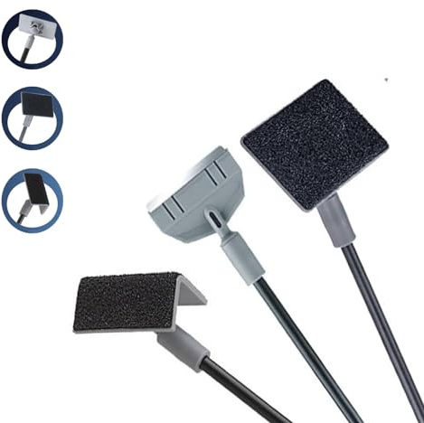 AVQY Fish Tank Cleaner Kit 3 in 1 Aquarium Glass Cleaner Fish Tank Glass Cleaner Fish Tank Aquarium Cleaning Kit Triangle Sponge Brush Algae Scraper Right Angle Brush for Fish Tank Maintenance