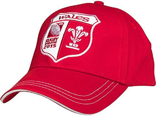 Rugby World Cup WRU Wales & Ireland Shield IRFU Caps. Official Licensed Product (Red: WRU Wales )