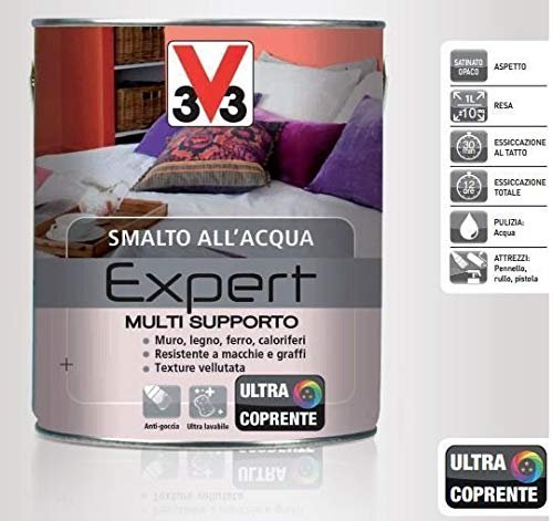 Smalto Acqua V33 Expert Multisupporto 0.125 Bianco Ghiaccio