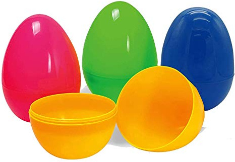 Nyicey 24 Fillable Plastic Easter Egg Hunt Party Supply Pack - 2.5 Assorted Color Plastic Eggs