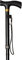 Bastón de pie de Aluminio Plegable y Ajustable en Altura 84-92 cm, Color Negro muñeca Suave (657)