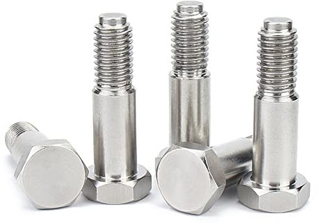 φ7mm×M6×11.5mm-5pcs 304 stainless steel outer hexagon Shoulder Bolts,Reamed Hole,7mm Shoulder Diameter, 11.5mm Shoulder Length, Thread Size M6-1.0mm