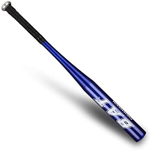34 Inch Aluminium Baseball Bat Sport Baseball Bat Bar Stick Metal Waterproof Anti Slip Handle Silver For Training and Practise (Blue)
