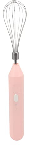 Sbattitore Elettrico Senza Fili, Frusta Elettrica, Portatile per la Cottura in Casa (Rosa)