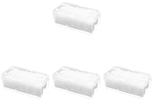 VALICLUD Uhren Aufbewahrungsbox Für 4 Uhren Transparent Kunststoff Organizer Schmuckbox Für Herren Tisch Aufbewahrung