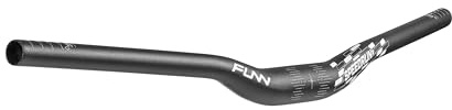 Funn Speedrun Junior Manillar para Bicicleta de Montaña Junior con Abrazadera de 31.8mm y Ancho de 680mm, Apto para puños de bicicleta de 19mm de diámetro interno (Negro)