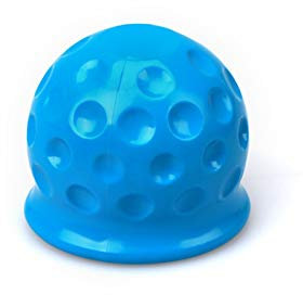 Schleppseil 4 Farben 50MM Abschleppstange Kugel-Kappen-Abdeckung Tow-Ball-Kappe Abschleppstange Cap Haken Anhängerkugelschutz Autoteile 1PCS(Blu)