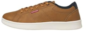 Jack & Jones Jfwlennox PU Zapatillas Deportivas para Hombre, Honey, 41 EU, Ocre, 41 EU