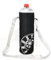 Funda Térmica para Botella con Correa Largo, 1,5 litros, Negro, Diseño de Copo de Nieve. Bolsa para Botella. Nevera
