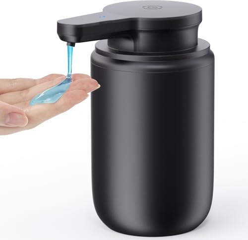 Distributeur de savon automatique électrique avec capteur infrarouge : Ensemble de distributeur de savon liquide Automatic Soap Dispenser Set IPX5 Étanche USB-C Recharge avec capteur infrarouge et