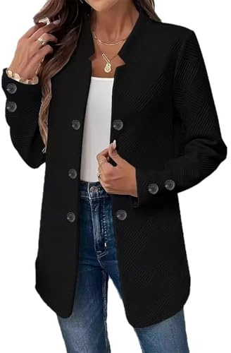 MINTLIMIT Women's Long Sleeve Blazer Casual Double Breasted Open Front Jackets Business Work Blazers Suit Jacket with Pockets