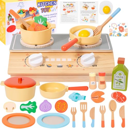 ZUSUZU Accessoire Cuisine Enfant,Jouet de Jeu de Rôle de Chef pour Enfants,Set de Ustensiles de Cuisine Jouet,Chef Jeu de Rôle pour Garçons et Filles Jeu d'imitation éducation Jouet 1-3 an