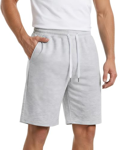 viiotu Men's Casual Shorts with Pockets,Loose-fit Shorts for Men UK,Soft Summer Lounge Drawstring Shorts for Running,Workout,Training,Basketball