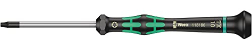 Wera 05118186001 Kraftform Micro 2067 Torx HF Electronics Precision Screwdriver, TX10 Head, 60mm Blade Length