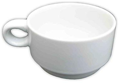 Tazza da Cappuccino IMPILABILE Senza PIATTINO Bianco