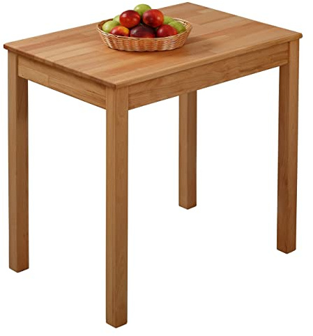 Krok Wood Esstisch Tomas aus Massivholz (Buche, 75 x 50 x 75 cm)