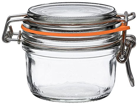 Le Parfait LP940043 Super Terrines - Wide Mouth French Glass Preserving Jar - Zero Waste Packaging (125ml - 4oz - Quarter Pint)