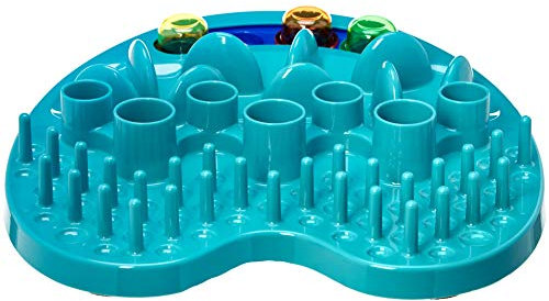 Amazon Basics Spielstation-Futterspender für Haustiere, blau