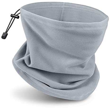 JEEZAO Multifunctional Polar Fleece Snood Neck Warmer Gaiter Unisex Thermal Windproof Loop Scarf Balaclava for Cycling Ski Motorbike Running