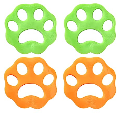 Dinghaole 4 Pezzi Depilatore per Animali Domestici - Cattura Peli Lavatrice - Riutilizzabile Cattura peli - Cani Gatti - Biancheria da Letto - Vestiti