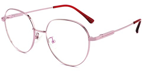LANLANG lesebrille 3,0 für damen mit Flex Memory Titanium,Blaulichtfilter brille,lesehilfe, 0~4 dioptrien,anti blaue,Niedlich,runden, Lila,hohe Auflösung hohe Transparenz MT-003-W