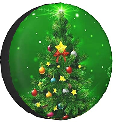831 Funda De Llanta De Repuesto Arboles De Navidad Cubierta De Neumático De Repuesto Durable Cubierta para Rueda De Repuesto Portátil Rueda De Repuesto Cubierta Universal para Remolques M