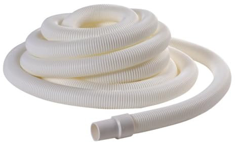 EDG by AQUALUX INTERNATIONAL - Tuyau Flottant Piscine Diamètre 38 mm Interieur avec 2 Embouts Fixes - Technologie Spiralée Haute Performance Anti Ecrasement - Longueur 10 m