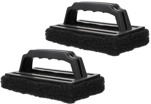GAROZATION 2pezzi Spazzola Per Pulizia Barbecue Multi-funzione Accessorio Per Pulizia Grill Leggero E Compatto Con Manico Antiscivolo Spazzola Per Esterno E Interni Utensile Per Rimuovere Macchie Di